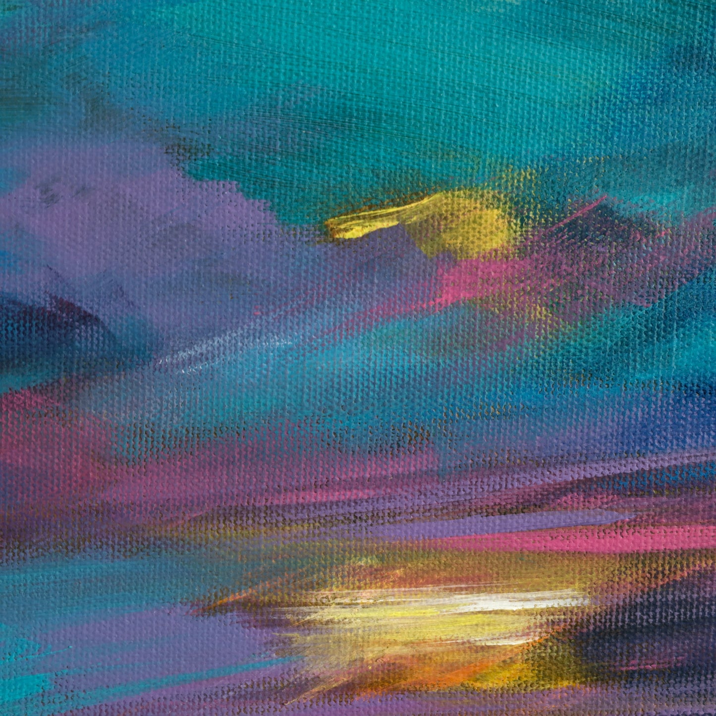 A Pink Sunset - Acrylic Painting by Pascal Philippe