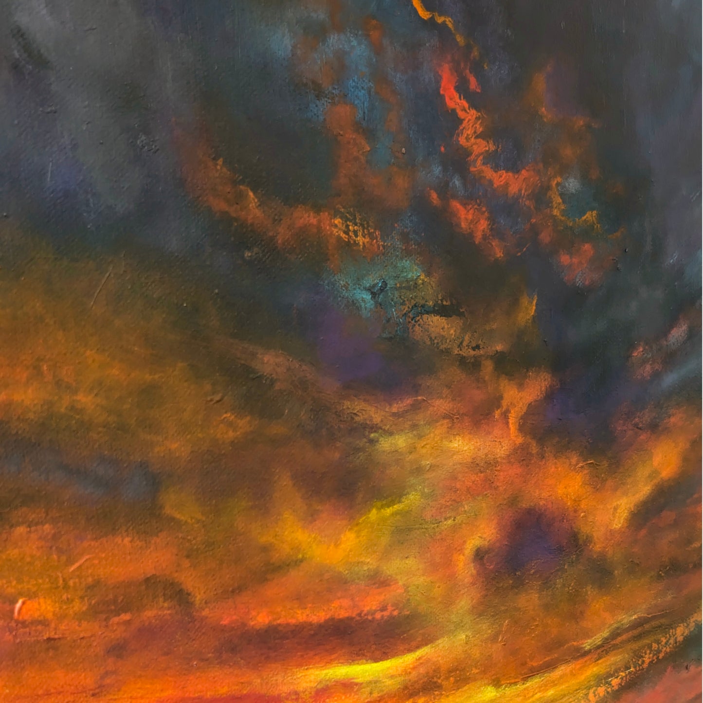 Fiery Skies - Acrylic on Canvas from Pascal Philippe