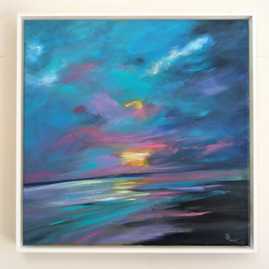 A Pink Sunset - Acrylic Painting by Pascal Philippe