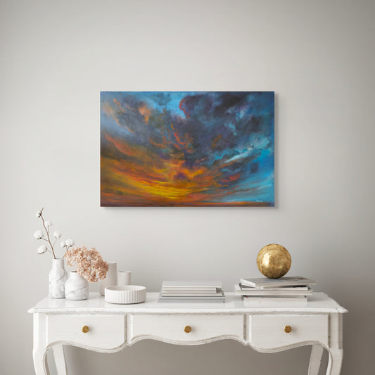 Fiery Skies - Acrylic on Canvas from Pascal Philippe